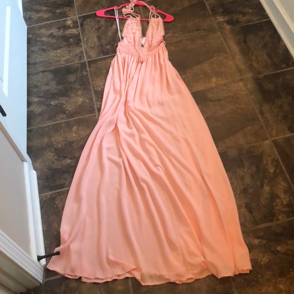 Light pink maxi dress